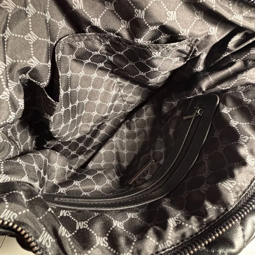 Steve Madden puffy black quilted hobo bag purse, NWOT